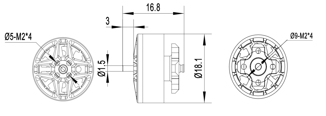 QPT 1404.5 KV4500 dimension drawing